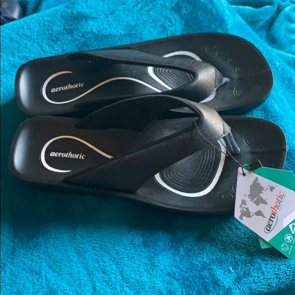 Black summer sandals